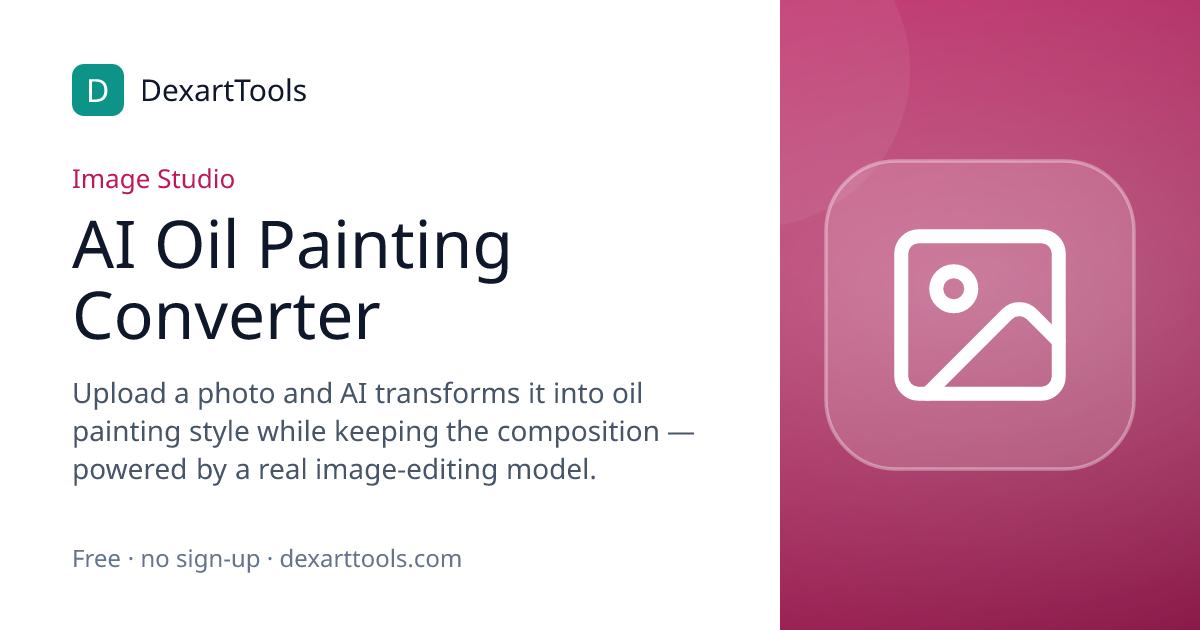 AI Oil Painting Converter: Upload a photo and AI transforms it into oil painting style while keeping the composition — powered by a real image-editing model.