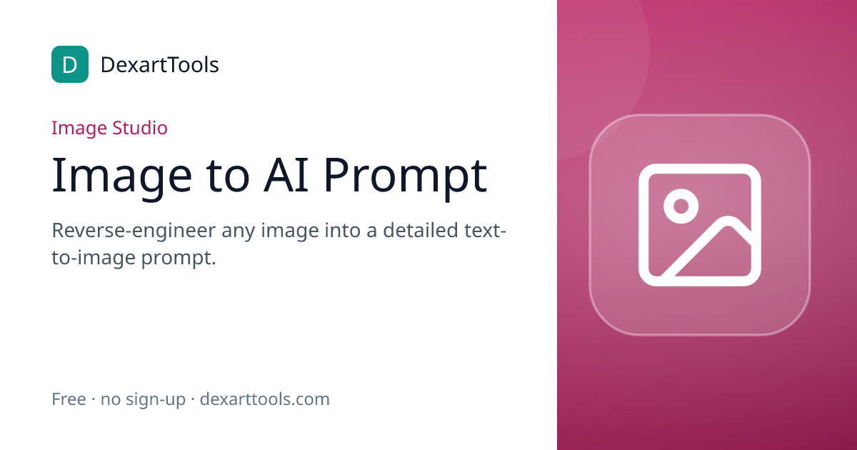 Image to AI Prompt: Reverse-engineer any image into a detailed text-to-image prompt.